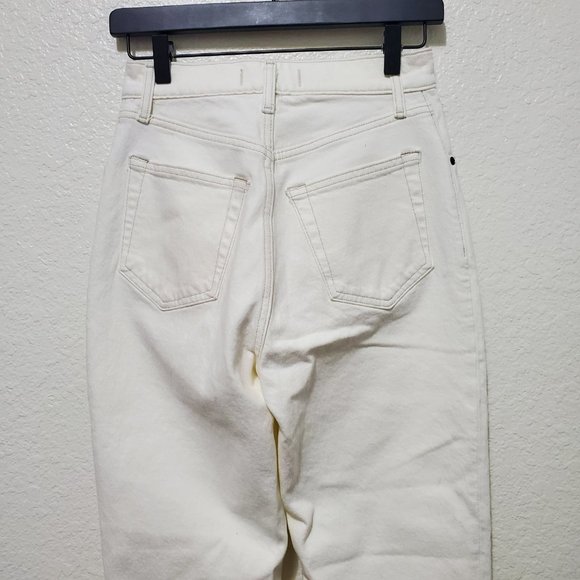 NWT Abercrombie & Fitch 90s straight ultra high rise curve love cream - Picture 12 of 13